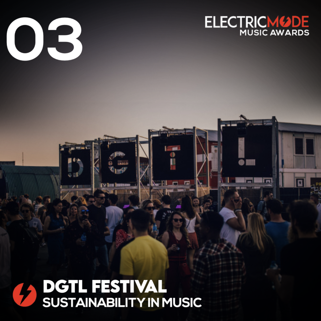Sustainability in music, electronic music, electric mode, dgtl festival