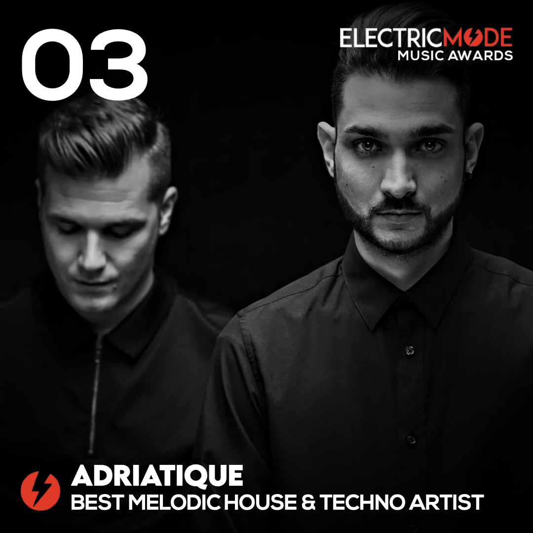 best Melodic house and techno dj, electric mode, Adriatique 2022