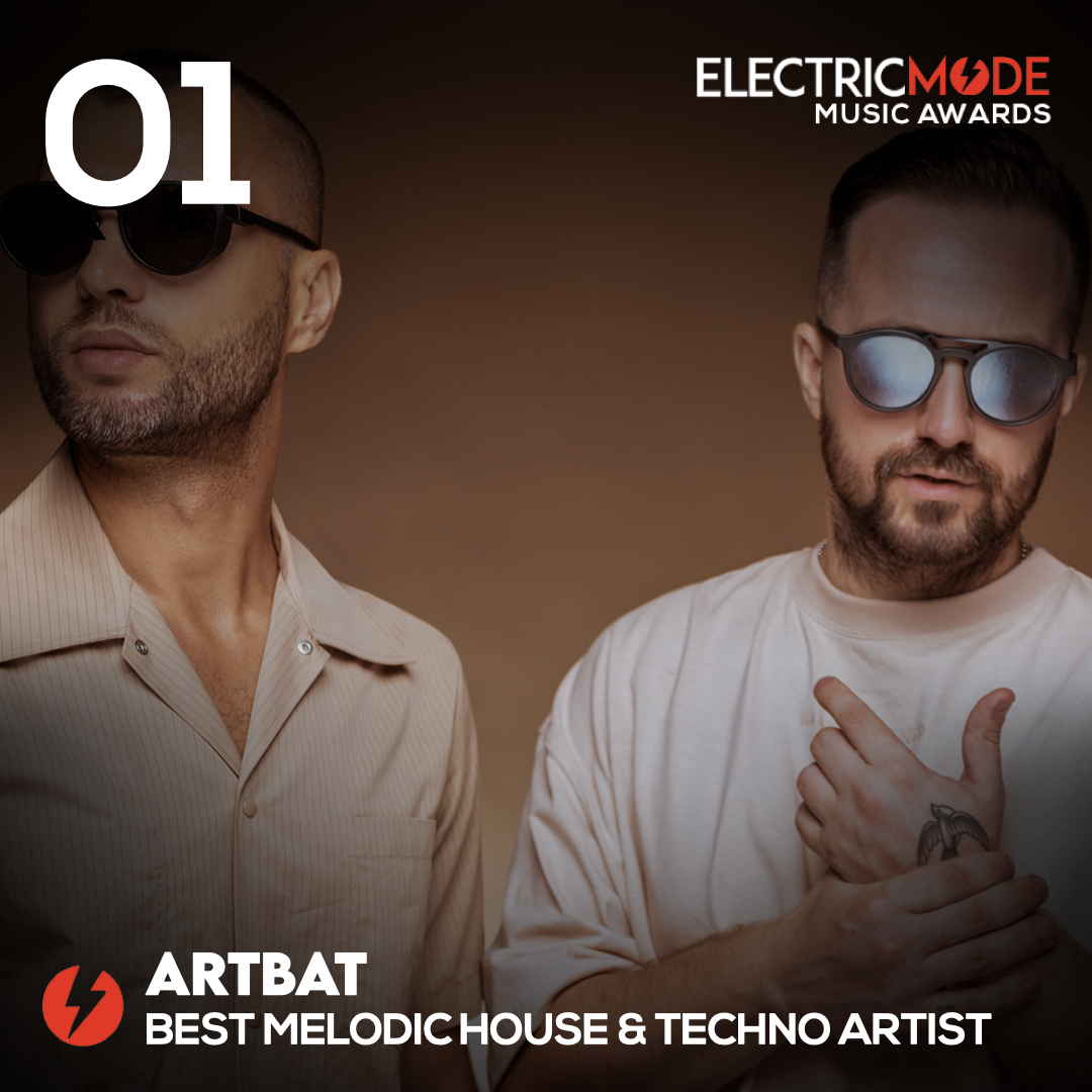 best Melodic house and techno dj, electric mode, Artbat 2022