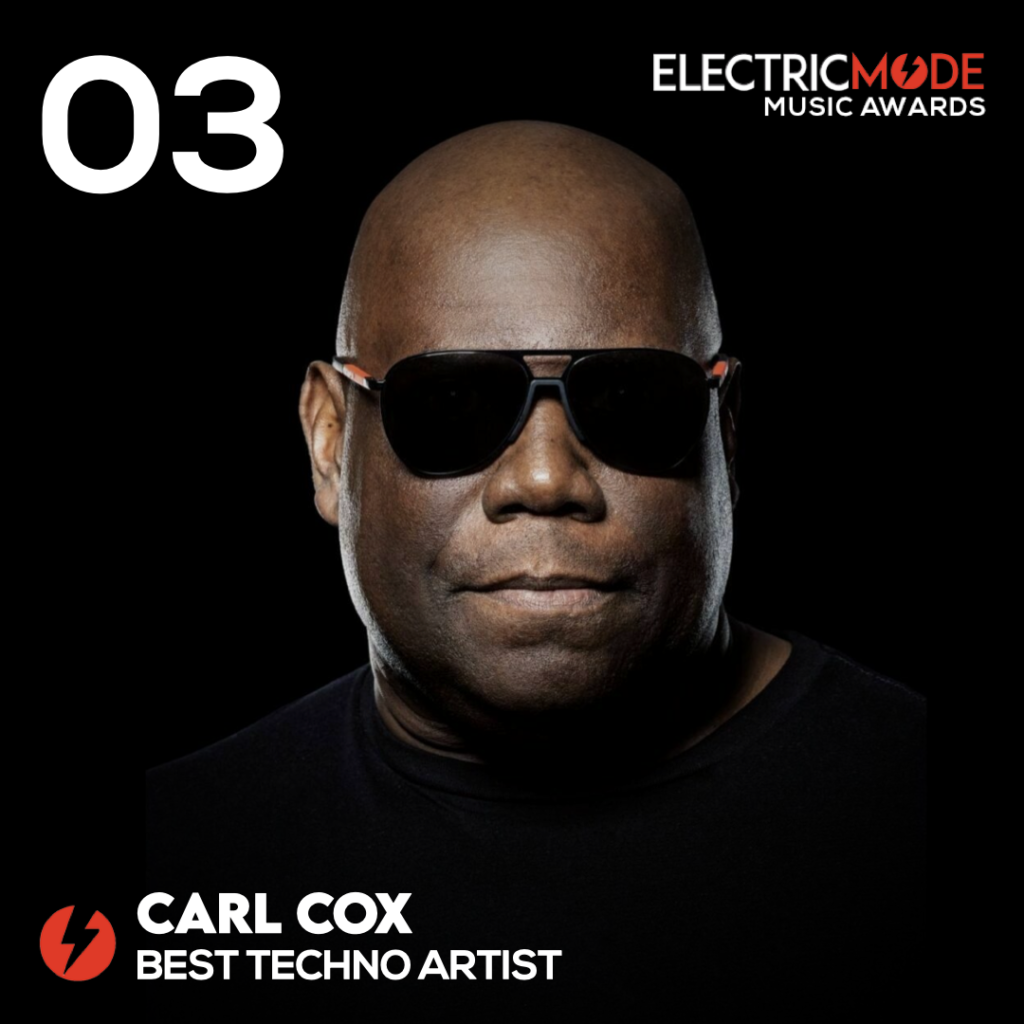 best Techno dj, electric mode, Carl Cox 2022
