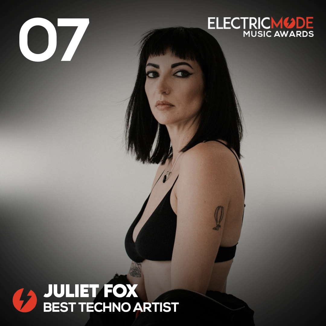 best Techno dj, electric mode, Juliet Fox, 2022